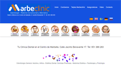 Desktop Screenshot of marbeclinic.com