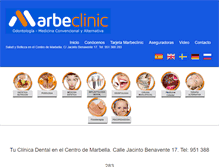 Tablet Screenshot of marbeclinic.com